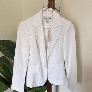 Forever 21 Elegant White Blazer